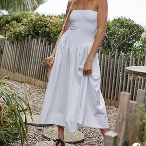 Free people Onda midi dress ivory